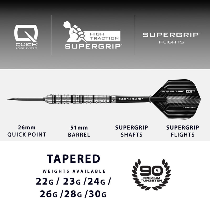 Harrows Supergrip Quick point darts