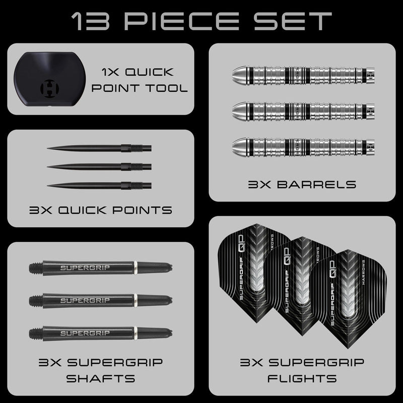 Harrows Supergrip Quick point darts
