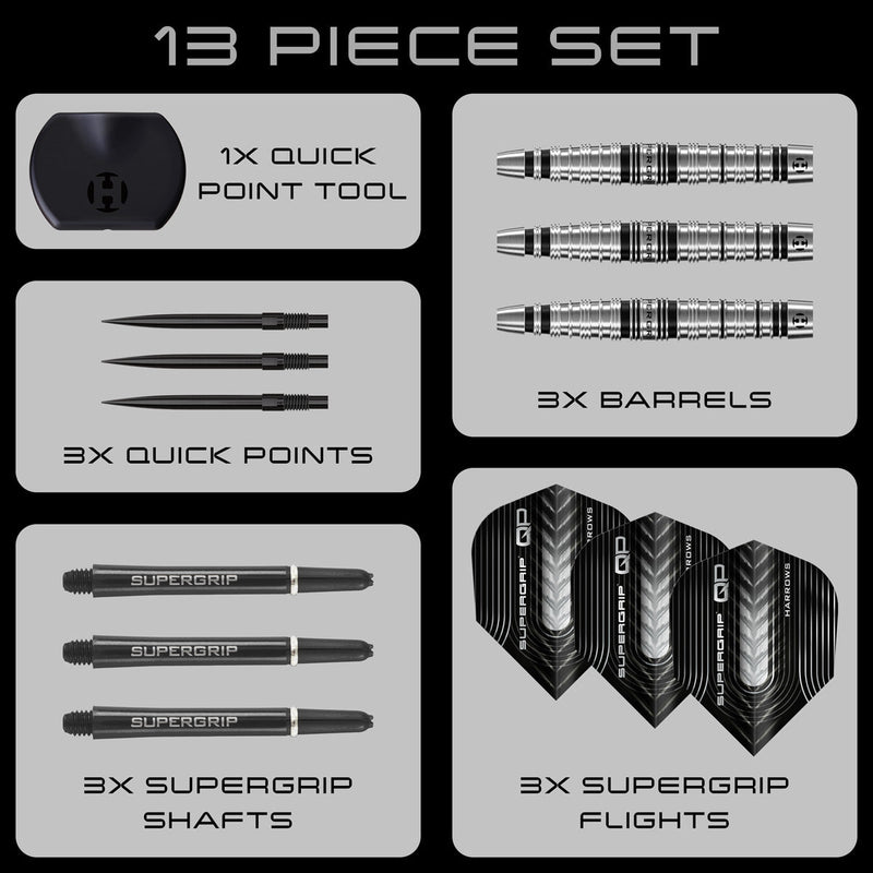 Harrows Supergrip Quick point darts
