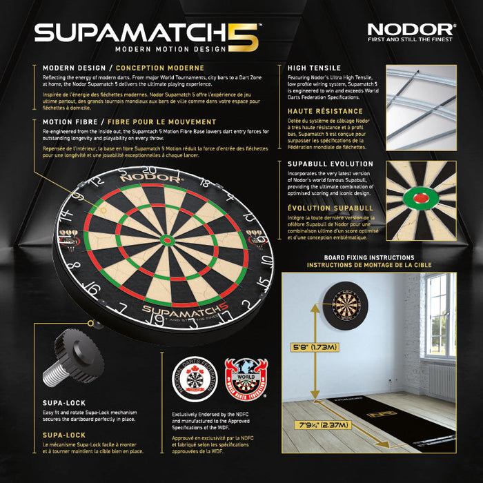 Nodor Supamatch 5 Dart board